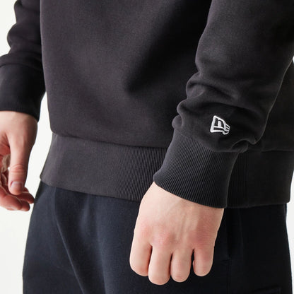 The Male model is wearing New York Yankees MLB Regular Black Crew Neck Sweater 6