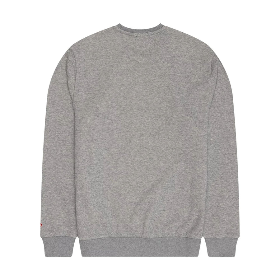 The Male model is wearing NFL Generic Logo Grey Crew Neck Sweater 2
