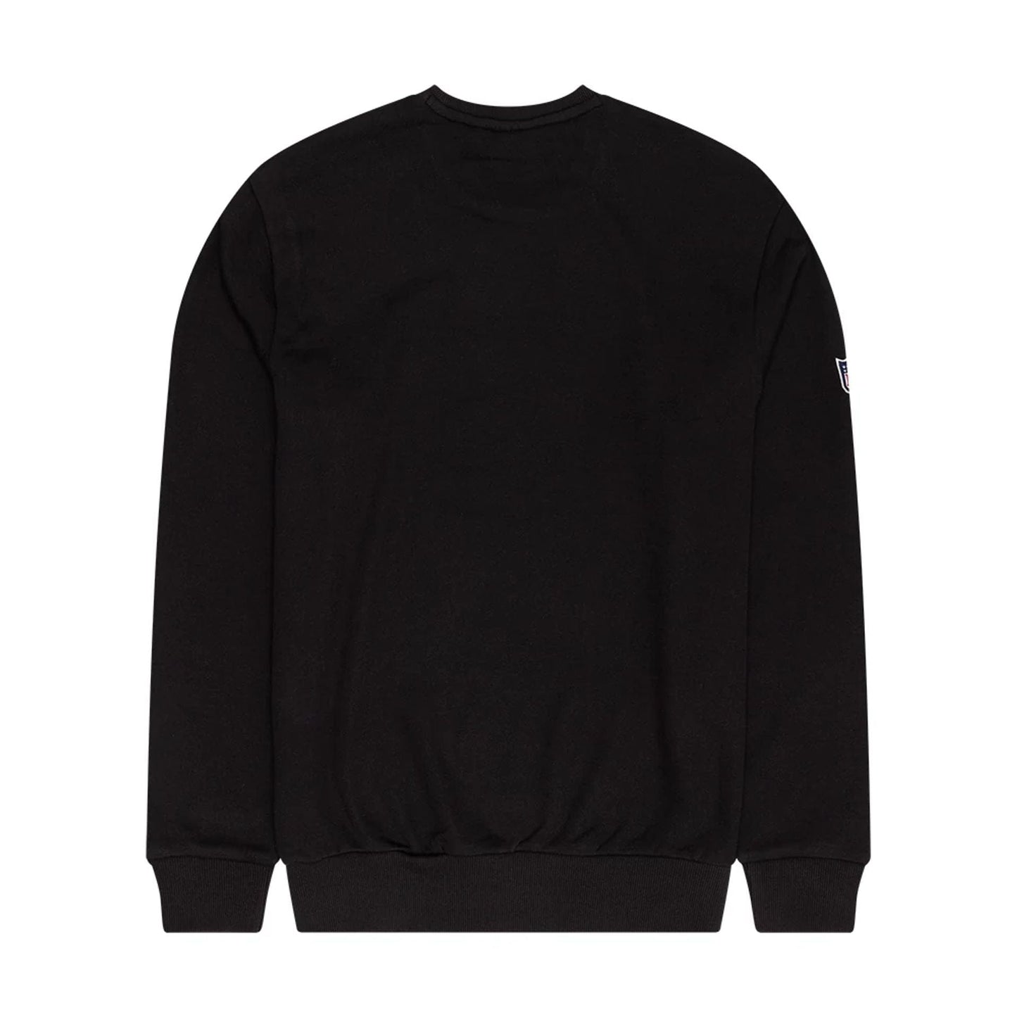 The Male model is wearing NFL Generic Logo Black Crew Neck Sweater 2