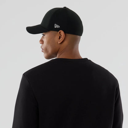 The Male model is wearing NFL Generic Logo Black Crew Neck Sweater 6