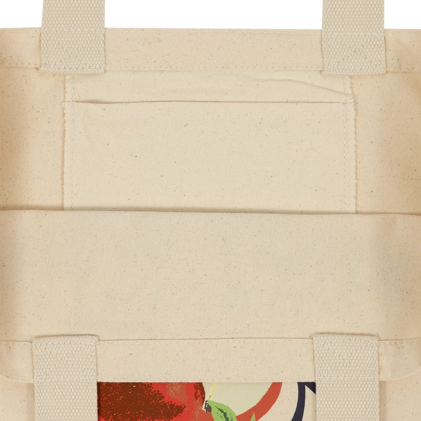 This is a New York Yankees MLB Fruit Cream Canvas Tote Bag 4