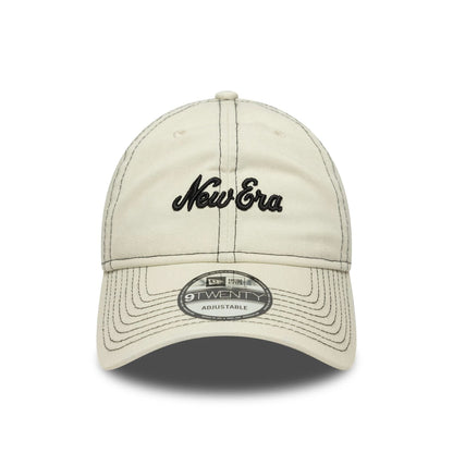 This is a New Era Contrast Stitch Cream 9TWENTY Adjustable Cap 2