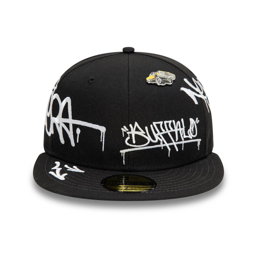 This is a New Era Graphic Black 59FIFTY Fitted Cap 3