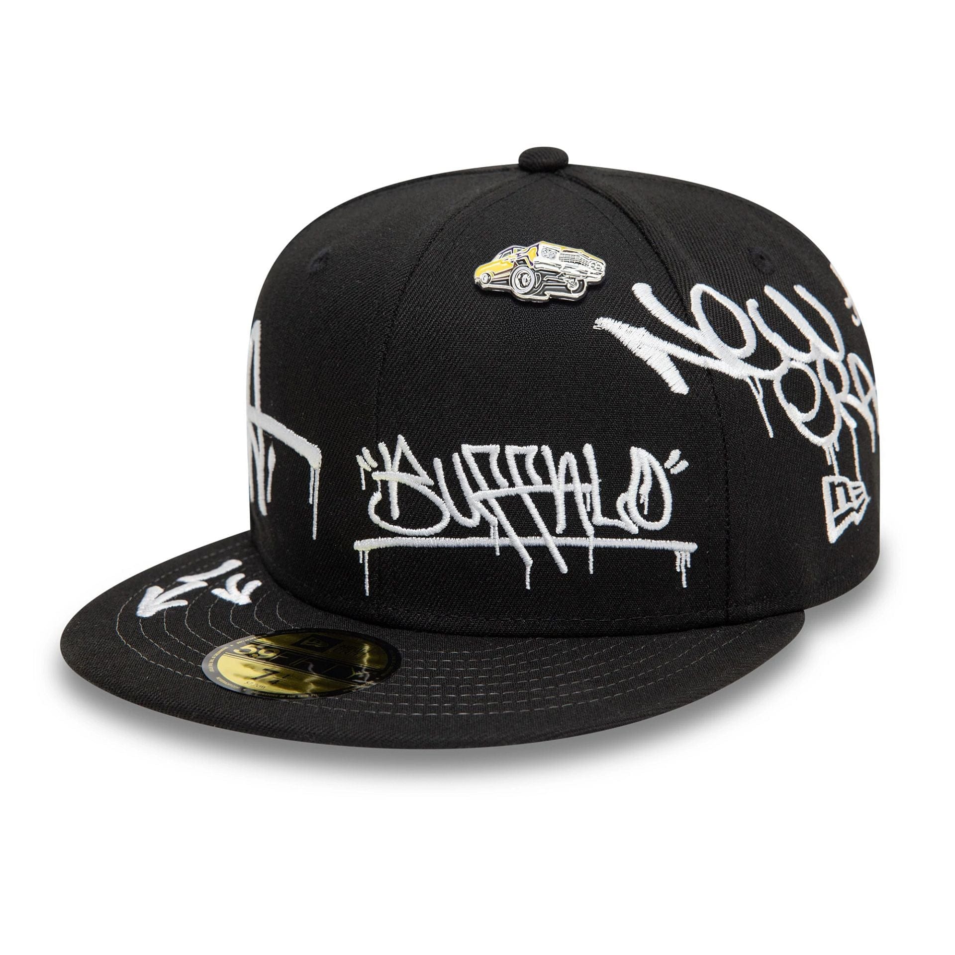 This is a New Era Graphic Black 59FIFTY Fitted Cap 1