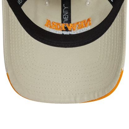 This is a Womens New Era Flame Visor Cream 9TWENTY Adjustable Cap 5