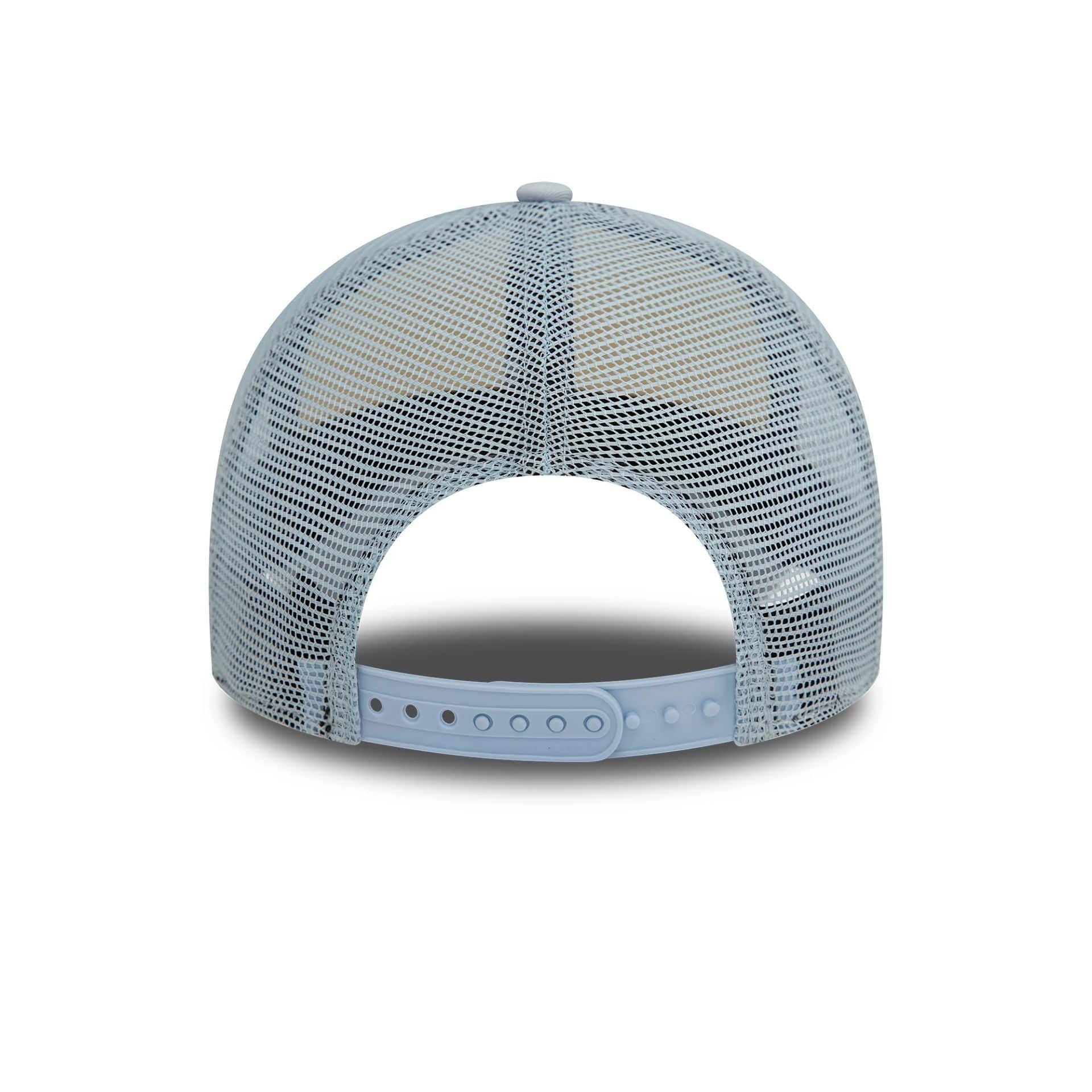 This is a LA Dodgers Womens Pastel Blue 9TWENTY Trucker Adjustable Cap 4