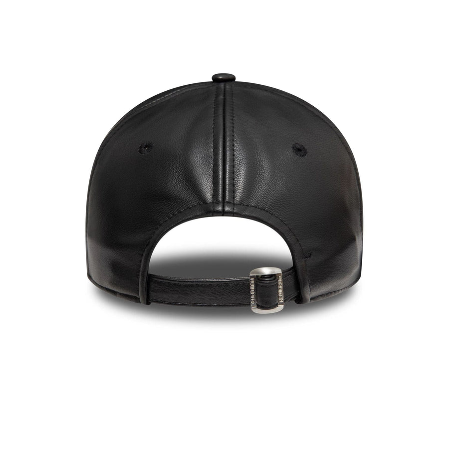 This is a New Era Image Leather Black 9TWENTY Adjustable Cap 5