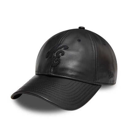 This is a New Era Image Leather Black 9TWENTY Adjustable Cap 3