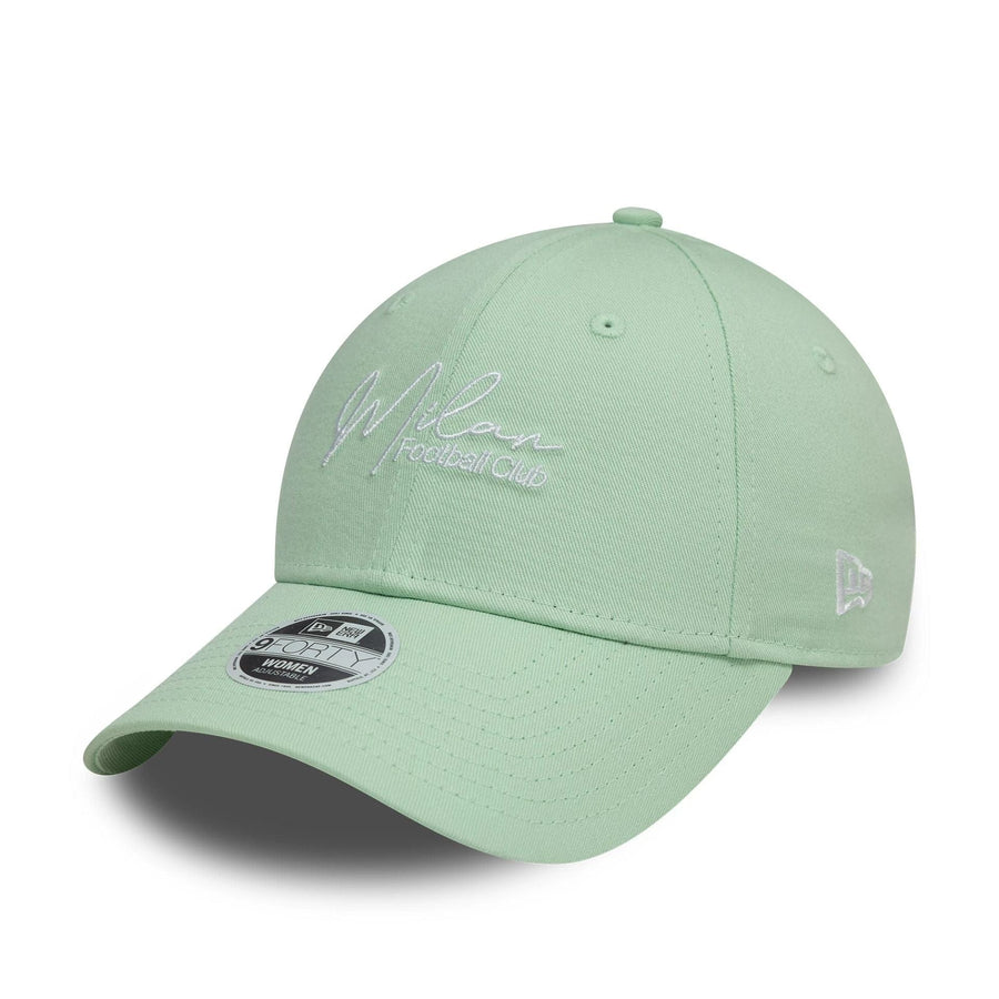 This is a AC Milan Womens Script Pastel Green 9FORTY Adjustable Cap 1