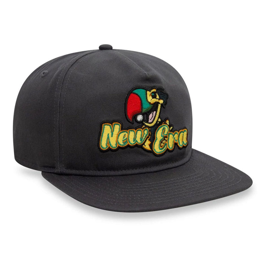 This is a Recycled New Era Toucan Dark Grey Golfer Adjustable Cap 3