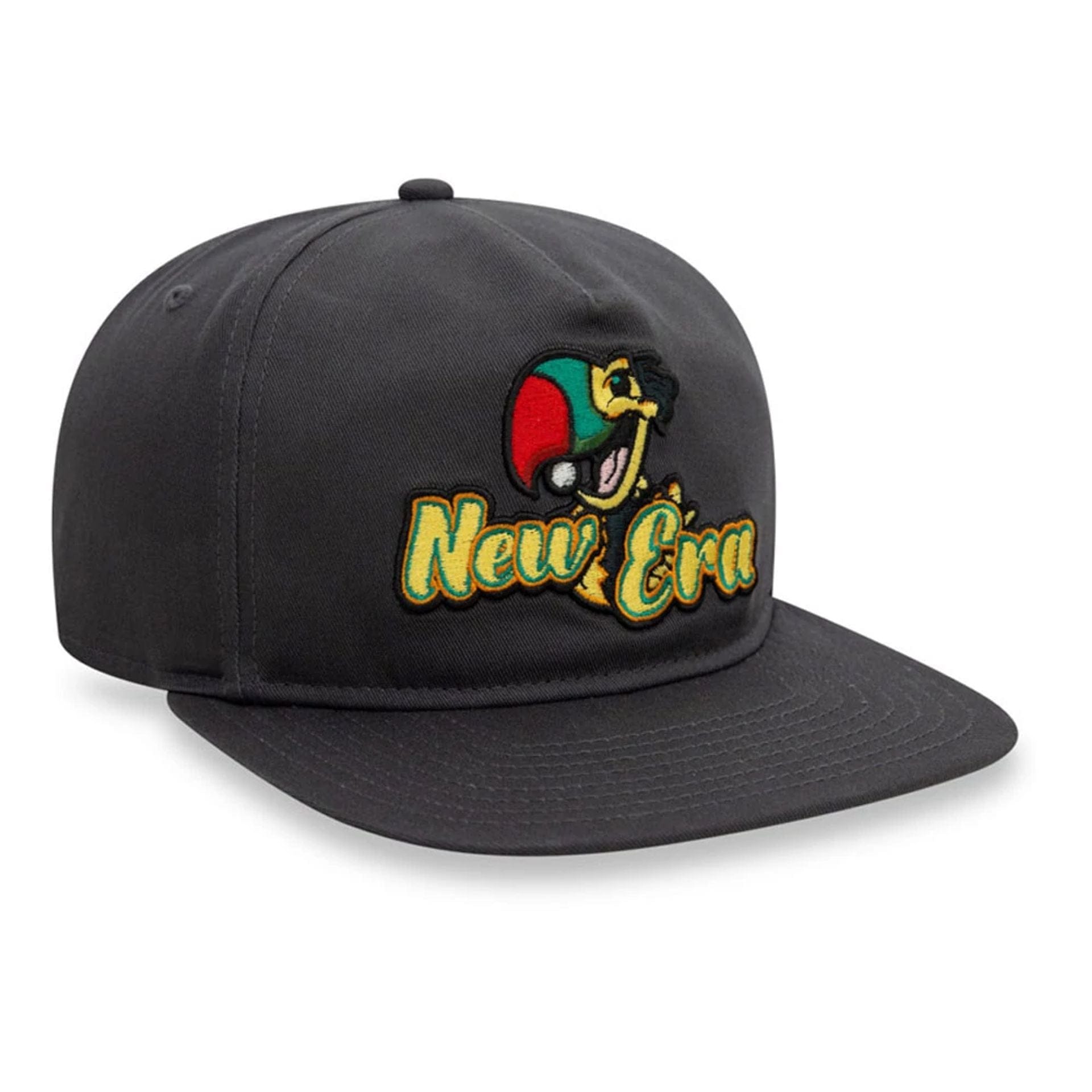 This is a Recycled New Era Toucan Dark Grey Golfer Adjustable Cap 3