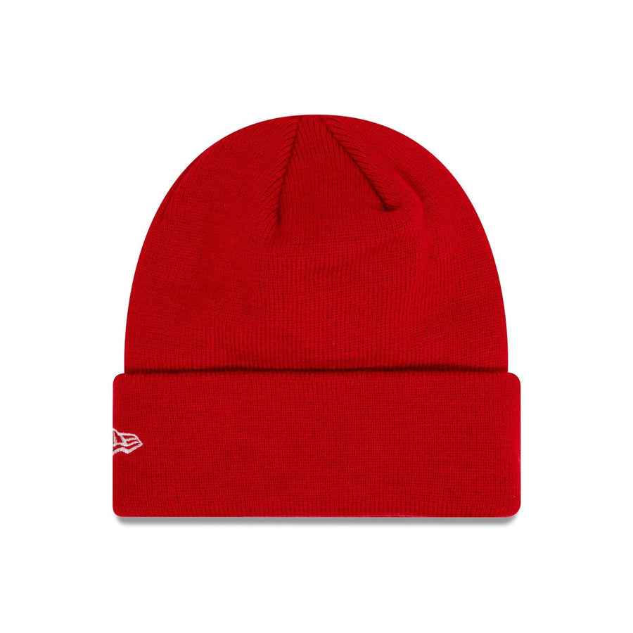 This is a Stade Toulousain Kids Red Cuff Knit Beanie Hat 2