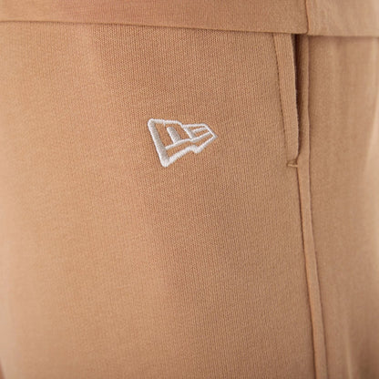 The Male model is wearing LA Dodgers MLB League Essential Dark Beige Fleece Joggers 4