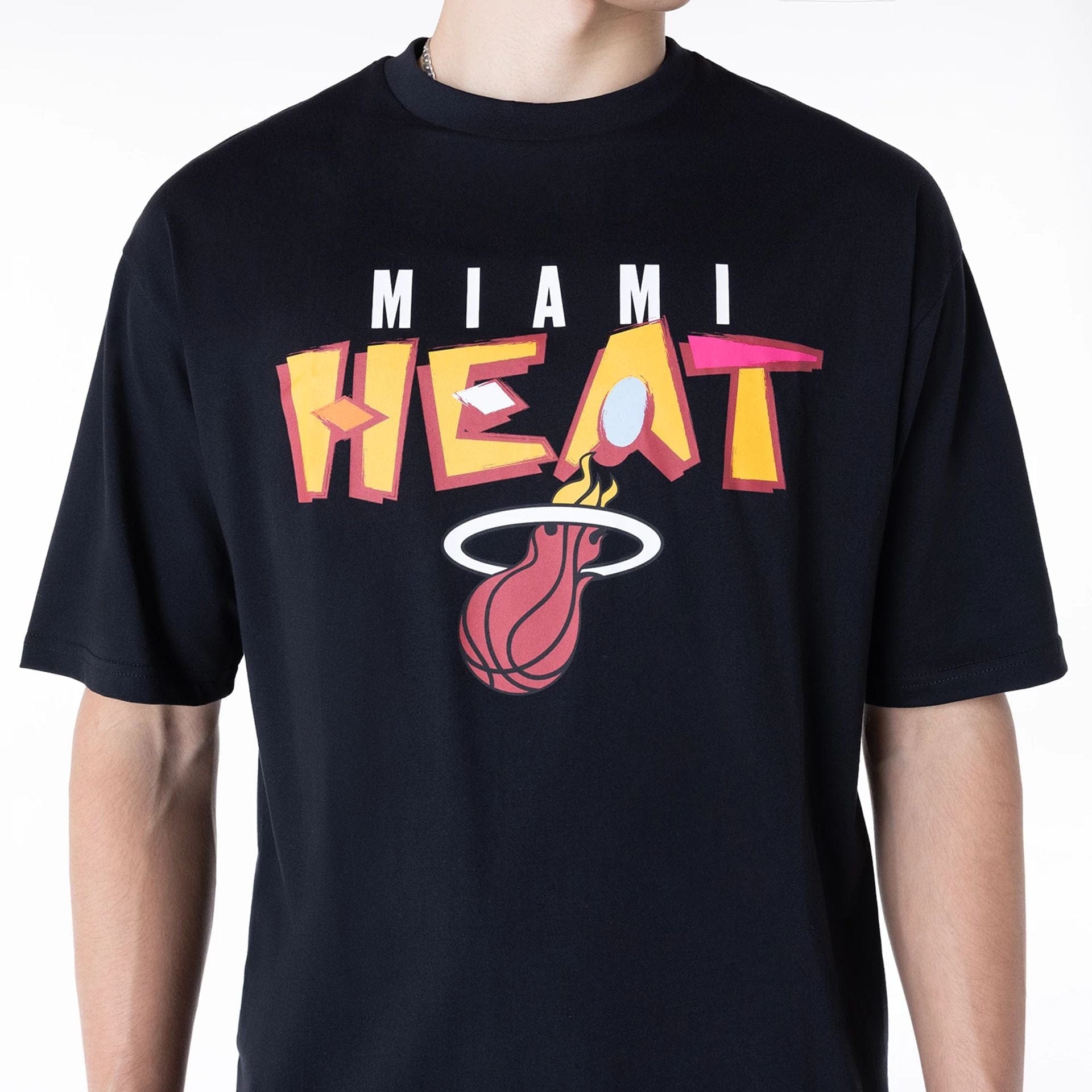 NBA Graphic Miami Heat Oversized T-Shirt NEC UK