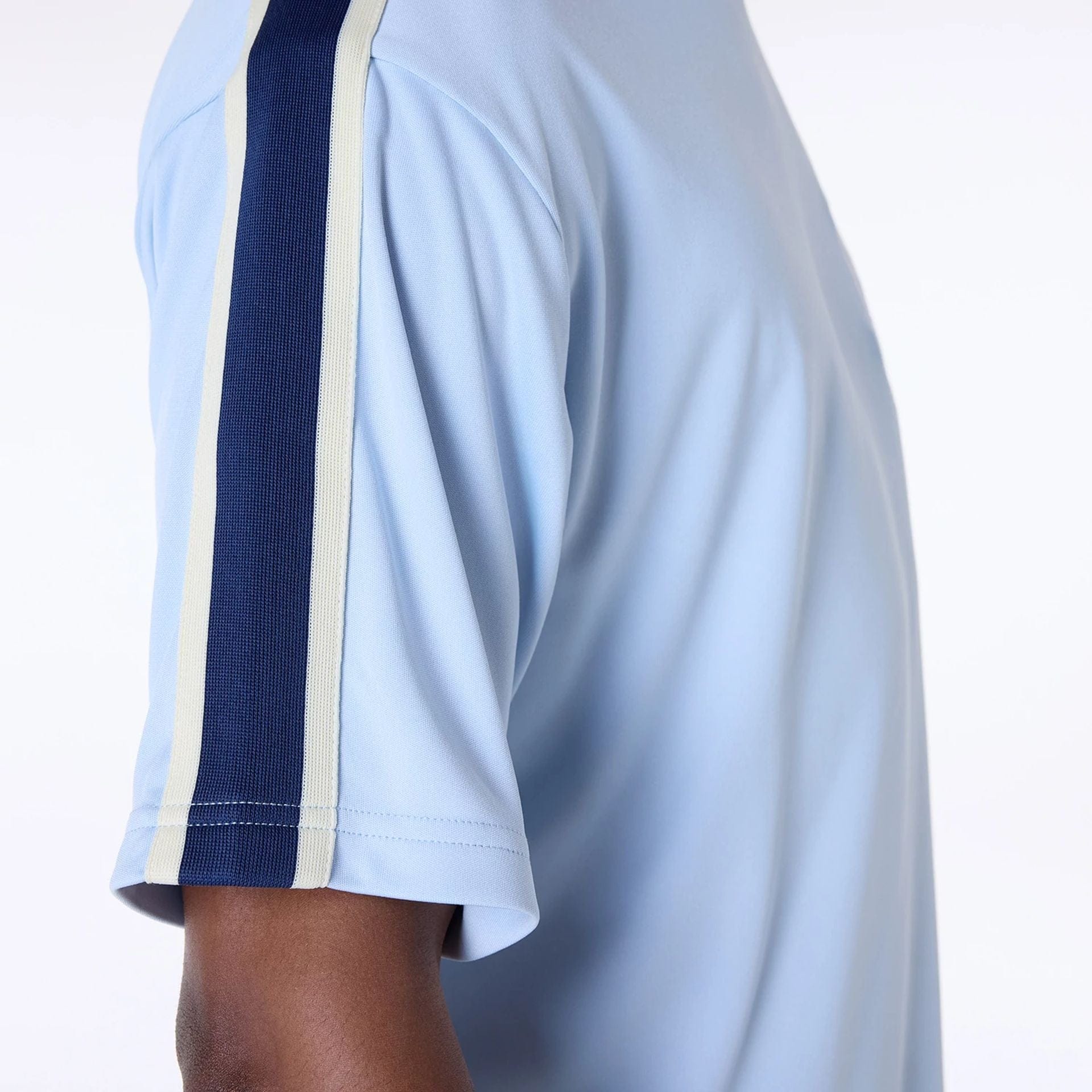 The Male model is wearing LA Dodgers MLB Floral Pastel Blue Oversized T-Shirt 5