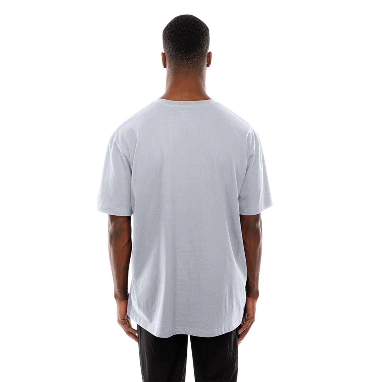 The Male model is wearing Las Vegas Raiders Throwback Prep White T-Shirt 7