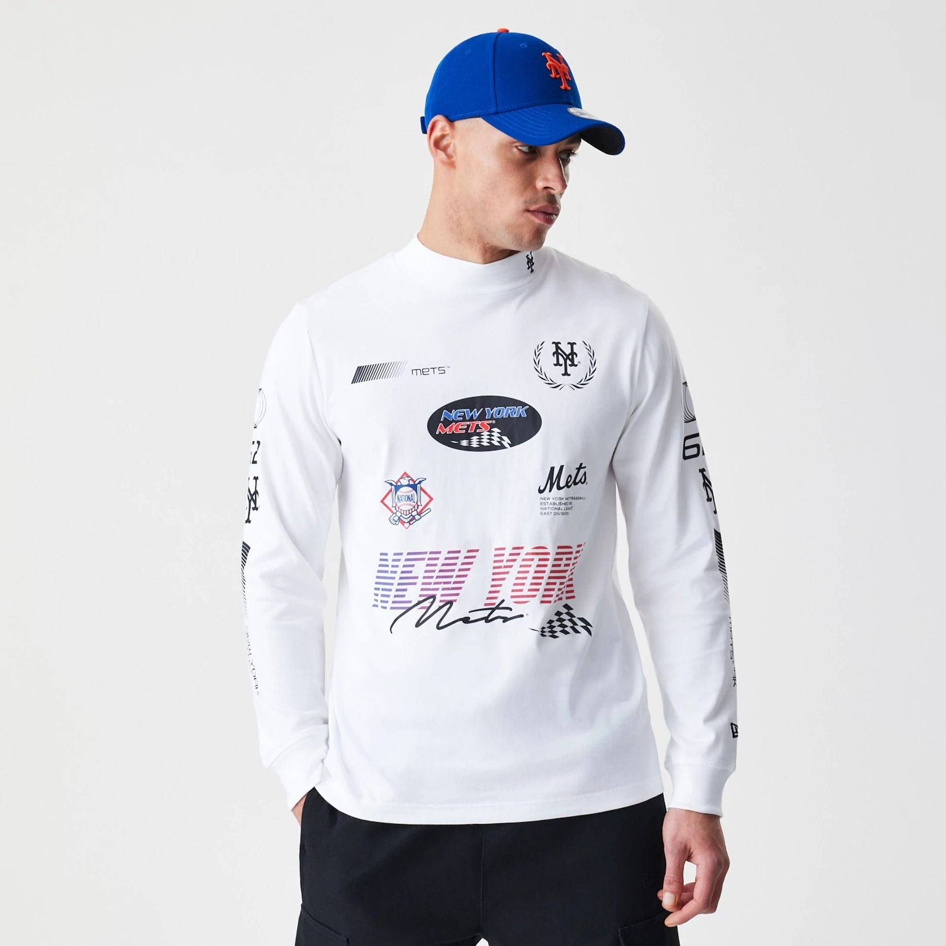 Modern Driver New York Mets Long Sleeve T-Shirt NEC UK