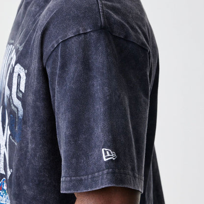 The Male model is wearing LA Dodgers Sport Classic Black T-Shirt 4