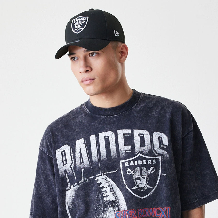 The Male model is wearing Las Vegas Raiders Sport Classic Black T-Shirt 4