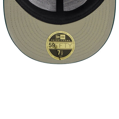 This is a Oakland Athletics MLB Wool Dark Green Retro Crown 59FIFTY Fitted Cap 2