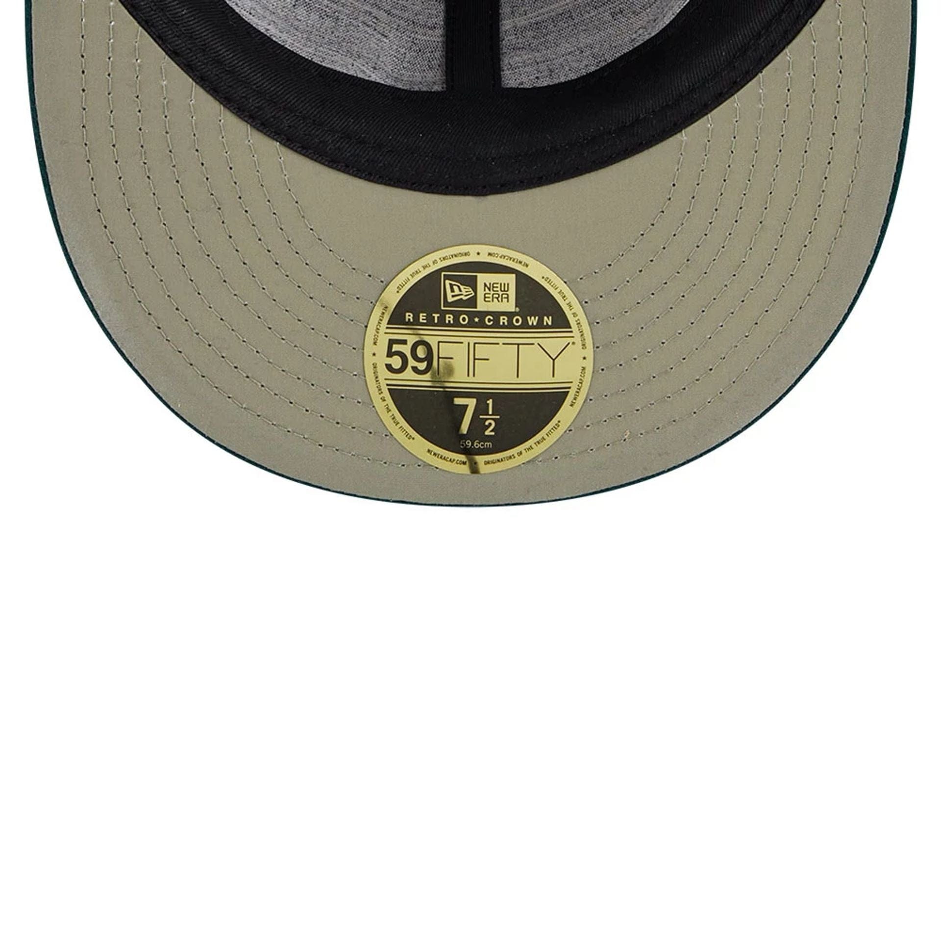 This is a Oakland Athletics MLB Wool Dark Green Retro Crown 59FIFTY Fitted Cap 2