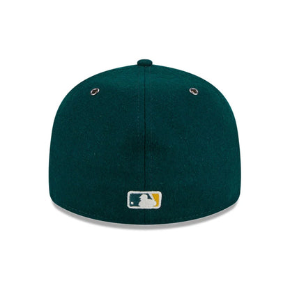This is a Oakland Athletics MLB Wool Dark Green Retro Crown 59FIFTY Fitted Cap 7