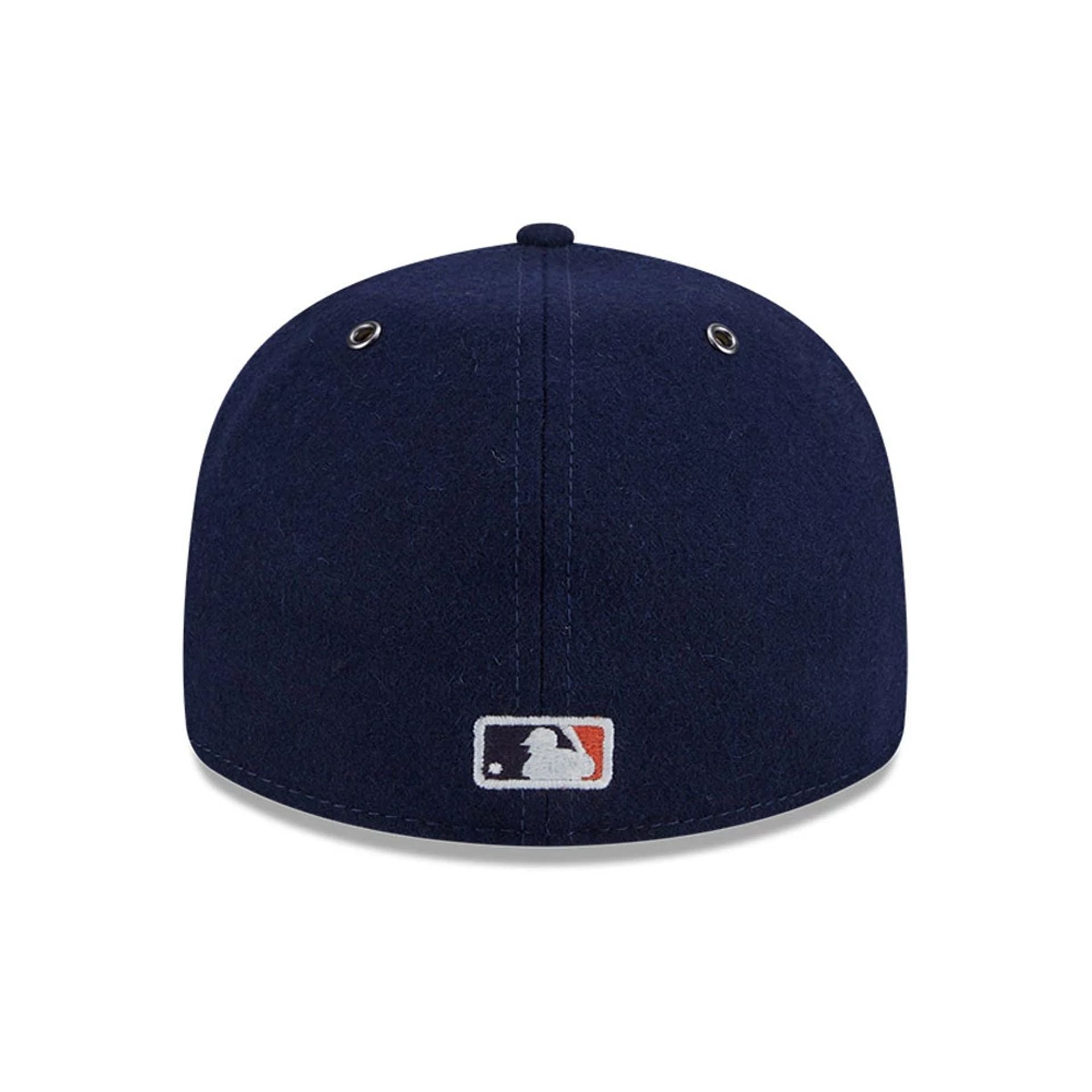 This is a Detroit Tigers MLB Wool Navy Retro Crown 59FIFTY Fitted Cap 7