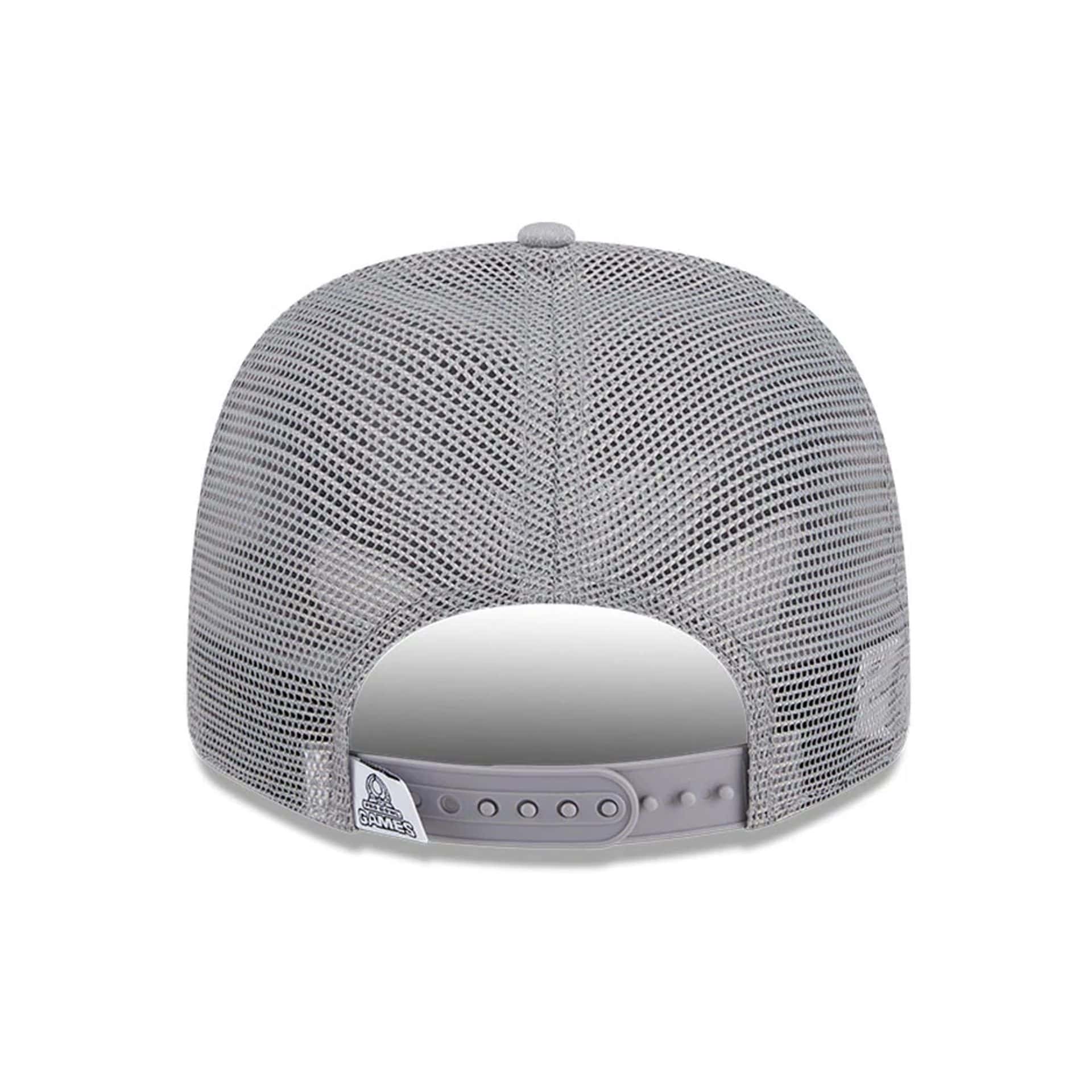 Pictured is this NFL Pro Bowl 2025 NFC Logo 9SEVENTY Trucker Stretch Snap Adjustable cap in grey. 6