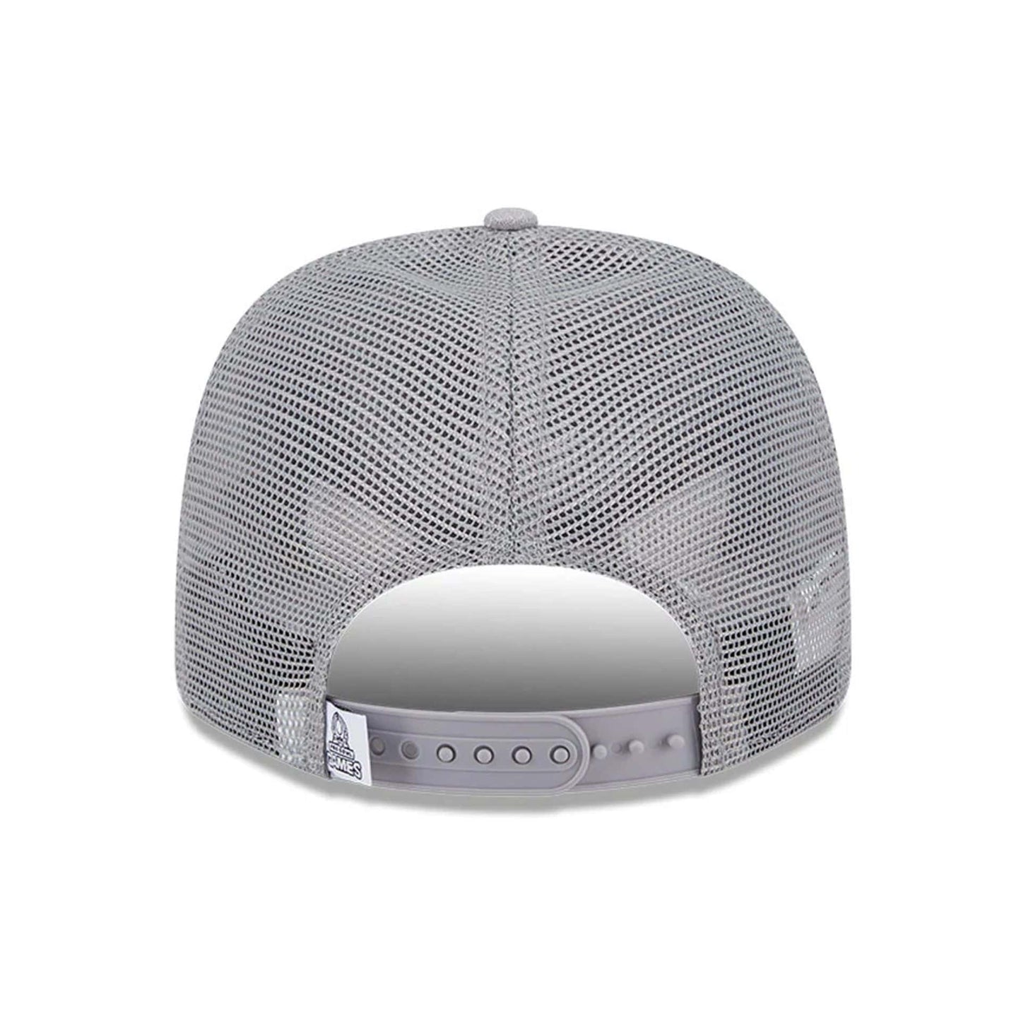 Pictured is this NFL Pro Bowl 2025 AFC Logo 9SEVENTY Trucker Stretch Snap Adjustable cap in grey. 6