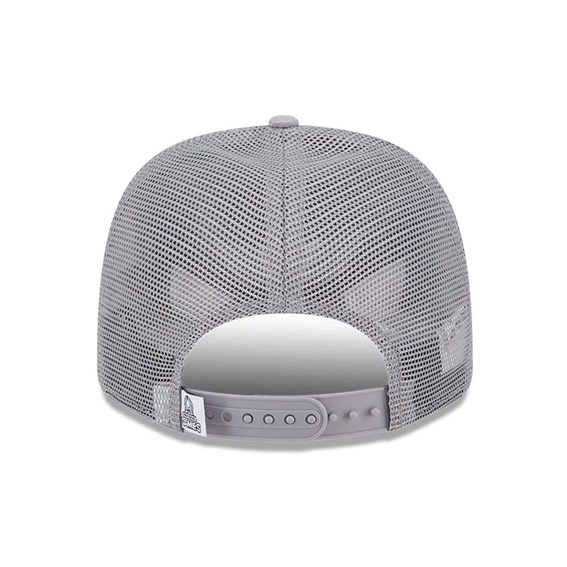 Pictured is this NFL Pro Bowl 2025 AFC Logo 9SEVENTY Trucker Stretch Snap Adjustable cap in grey. 6