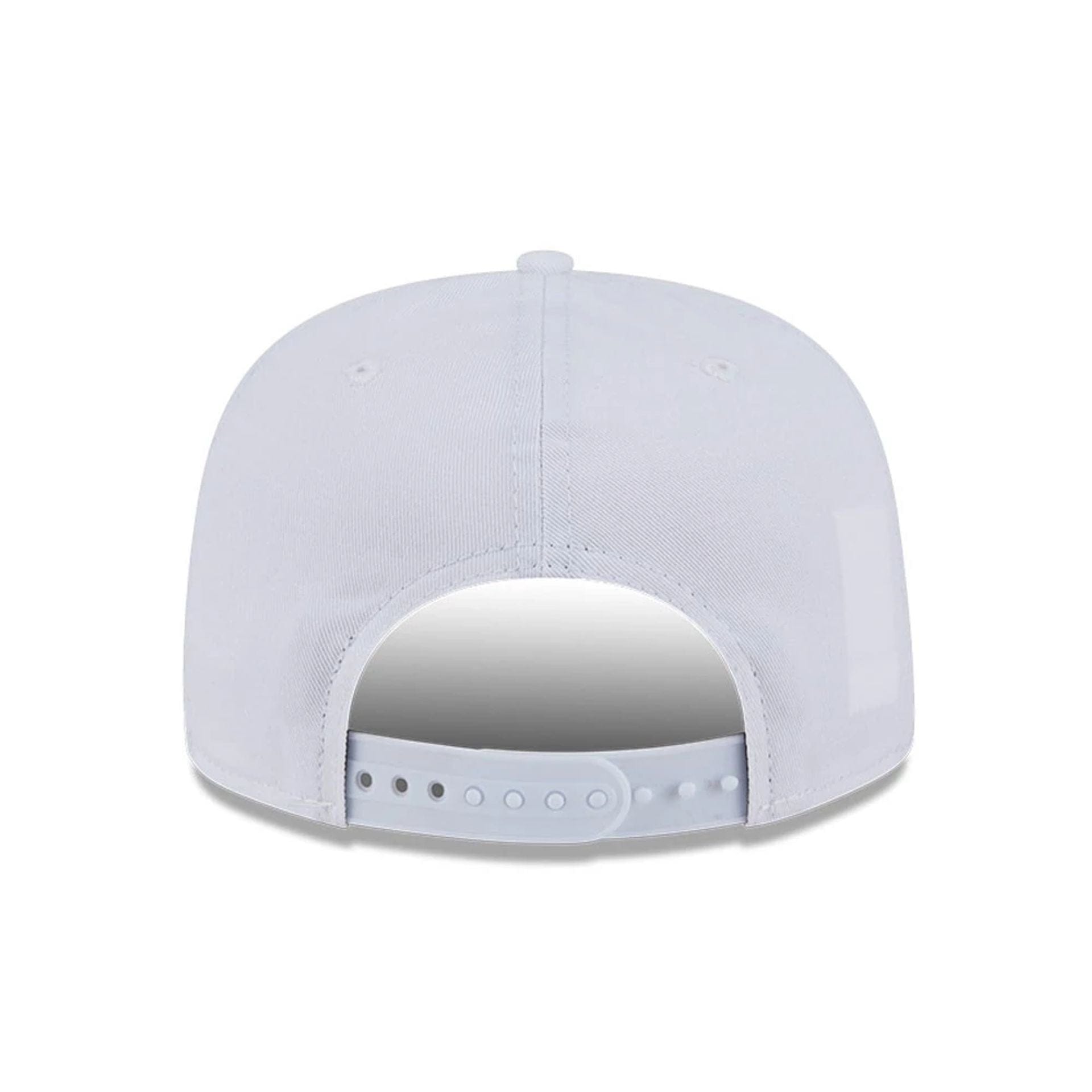 This is a New York Yankees Spring Training Fan Pack 2025 White Golfer Adjustable Cap 7