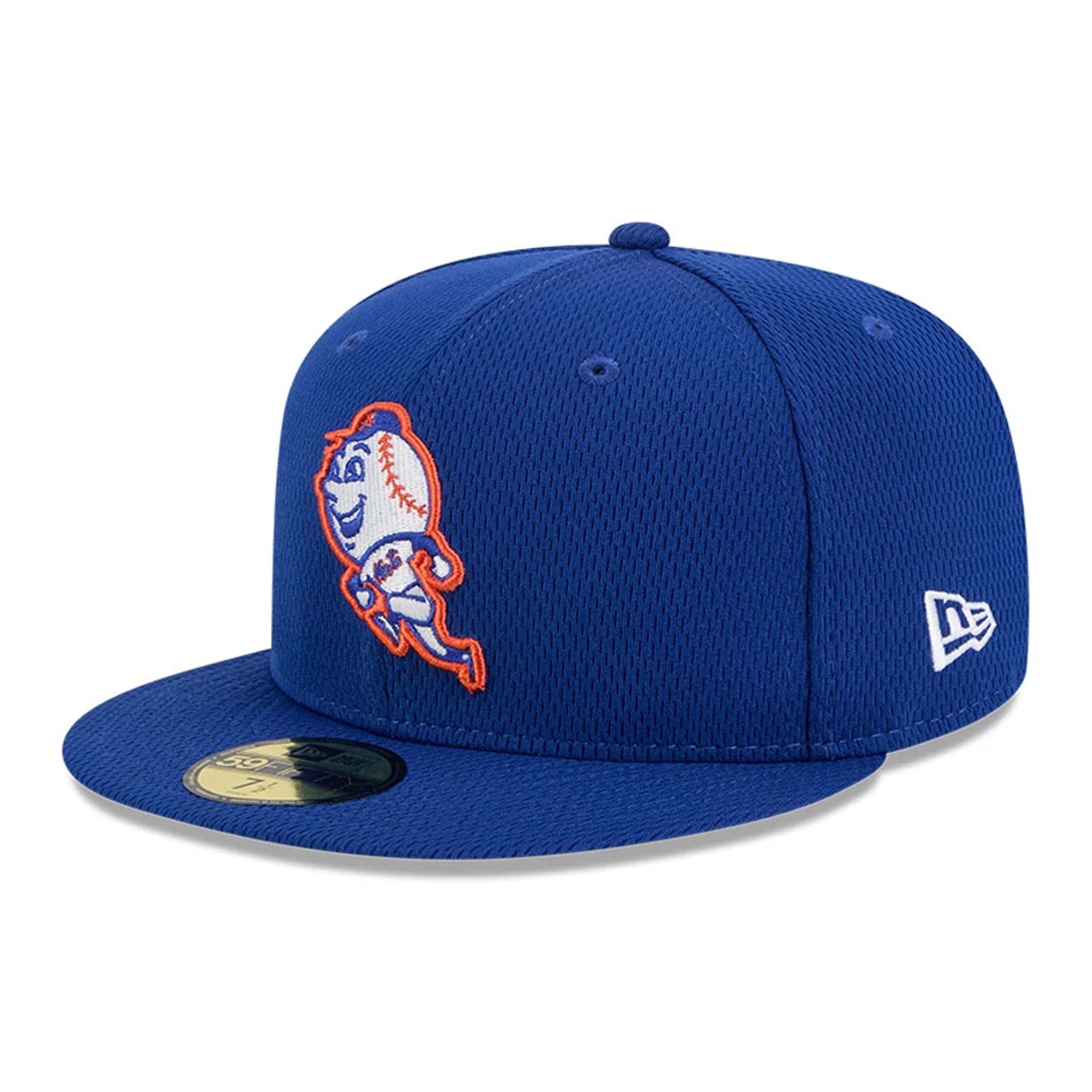 This is a New York Mets Club House Blue 59FIFTY Fitted Cap 1