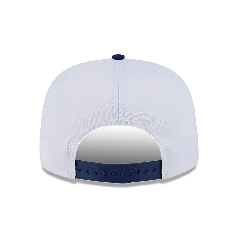 This is a LA Dodgers VS Oakland Athletics Championship Pin White Golfer Adjustable Cap 5