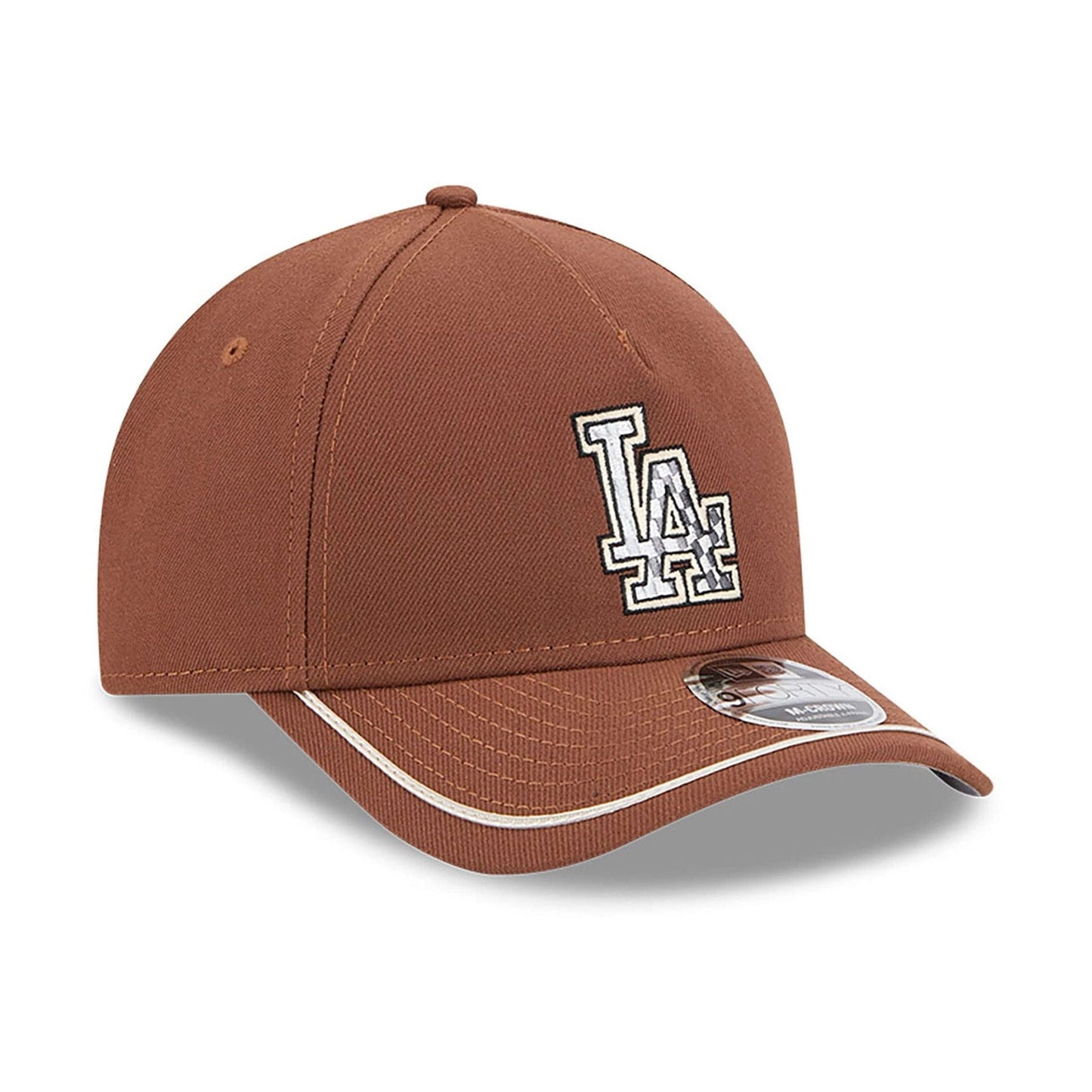 This is a LA Dodgers New Era Motorsport Dark Brown 9FORTY M-Crown A-Frame Adjustable Cap 4