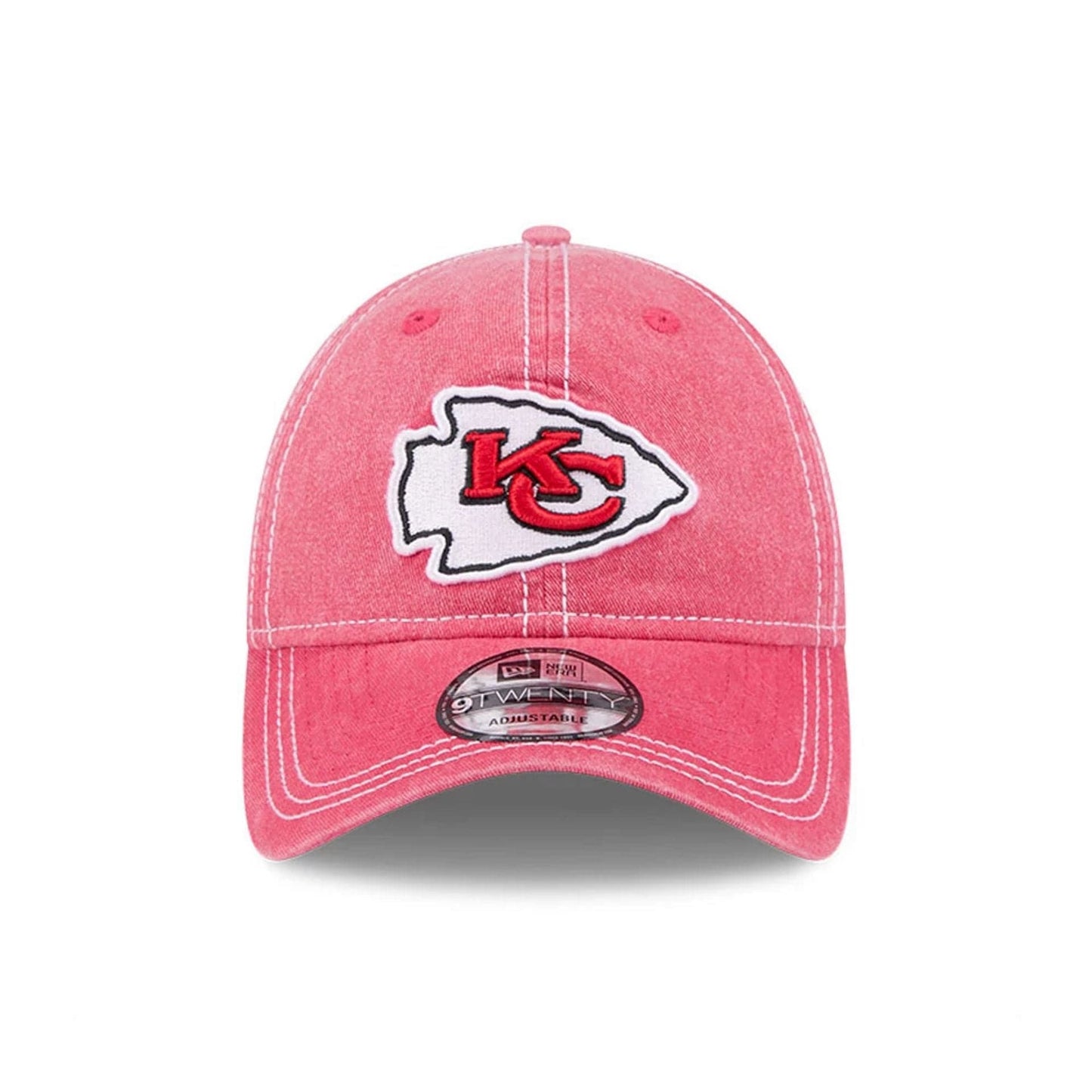 This is a Kansas City Chiefs Washed Contrast Red 9TWENTY Adjustable Cap 3