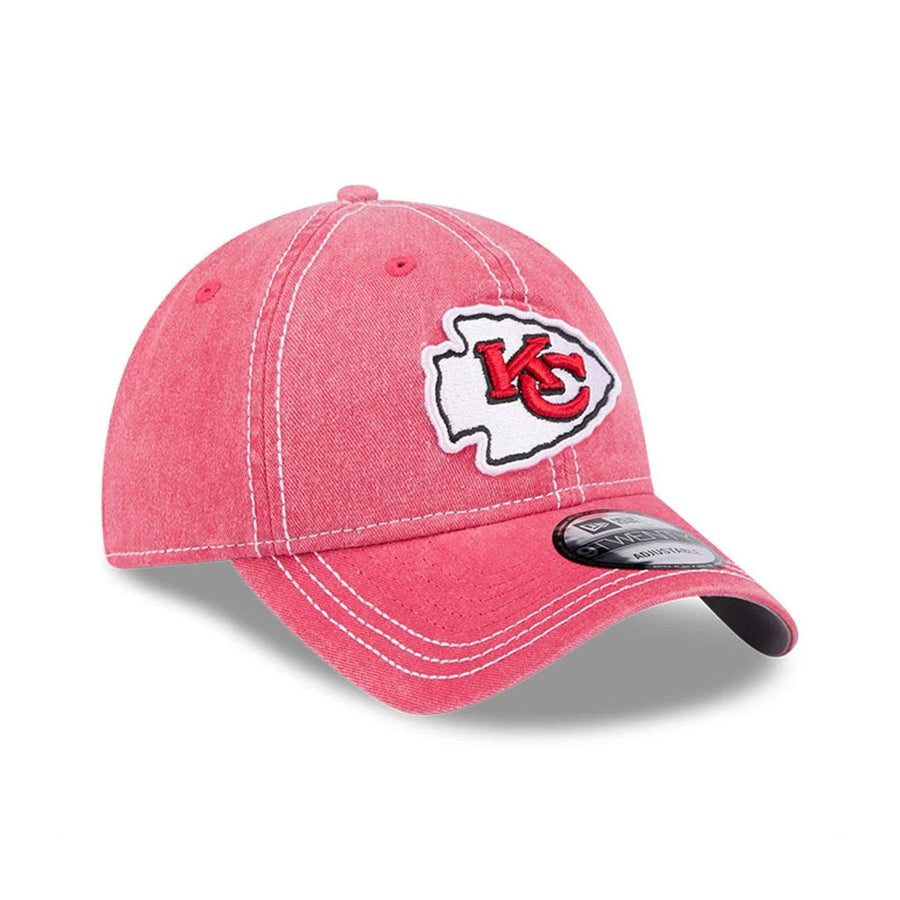 This is a Kansas City Chiefs Washed Contrast Red 9TWENTY Adjustable Cap 4