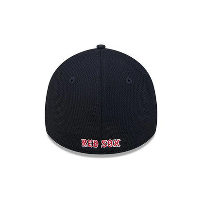 Pictured is this MLB Evergreen Boston Red Sox 39THIRTY Stretch Fit cap in navy. 5