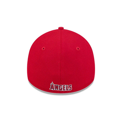 Pictured is this MLB Evergreen LA Angels 39THIRTY Stretch Fit cap in red. 5