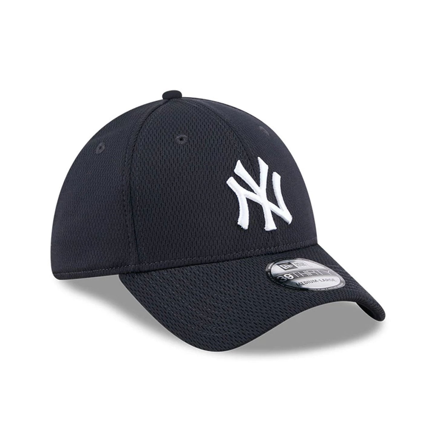 Pictured is this MLB Evergreen New York Yankees 39THIRTY Stretch Fit cap in navy. 3