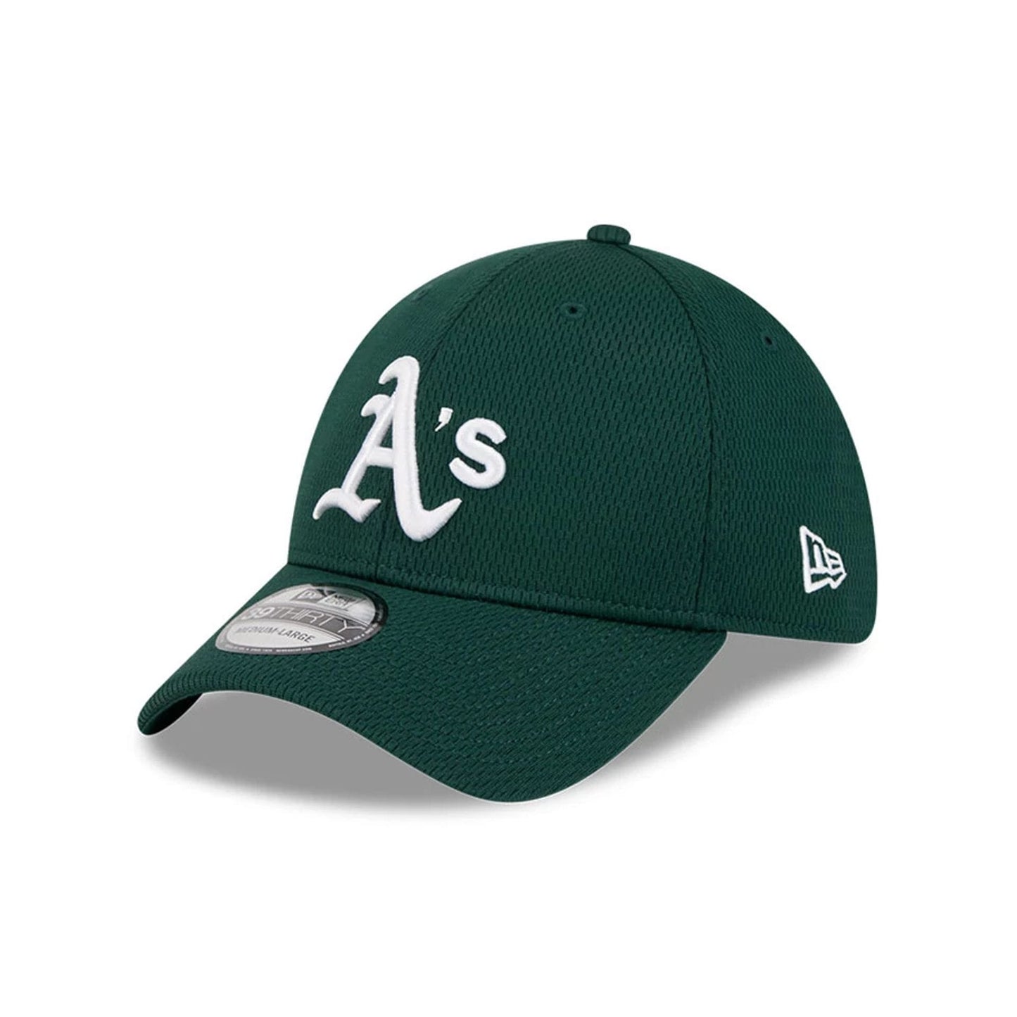 Pictured is this MLB Evergreen Athletics 39THIRTY Stretch Fit cap in dark green. 1