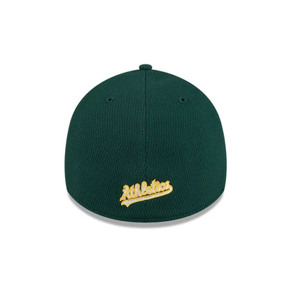 Pictured is this MLB Evergreen Athletics 39THIRTY Stretch Fit cap in dark green. 4