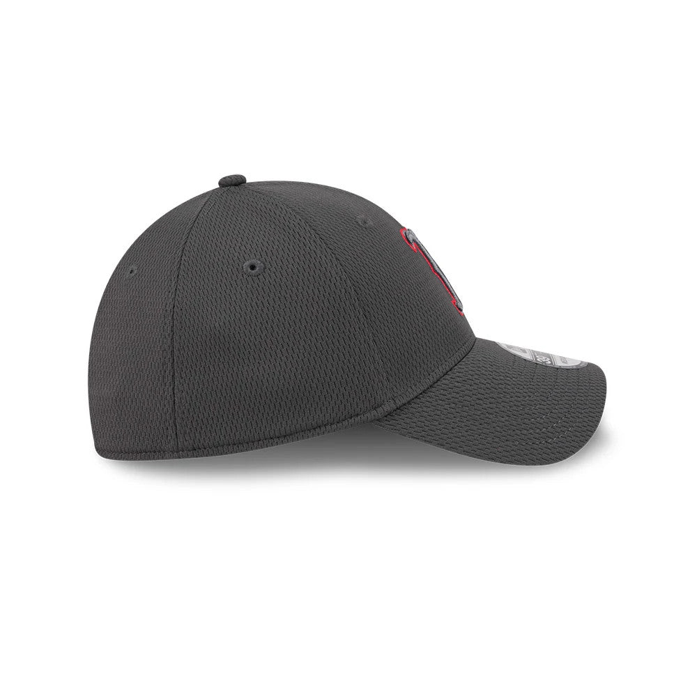 Pictured is this MLB Evergreen Boston Red Sox 39THIRTY Stretch Fit cap in dark grey. 5