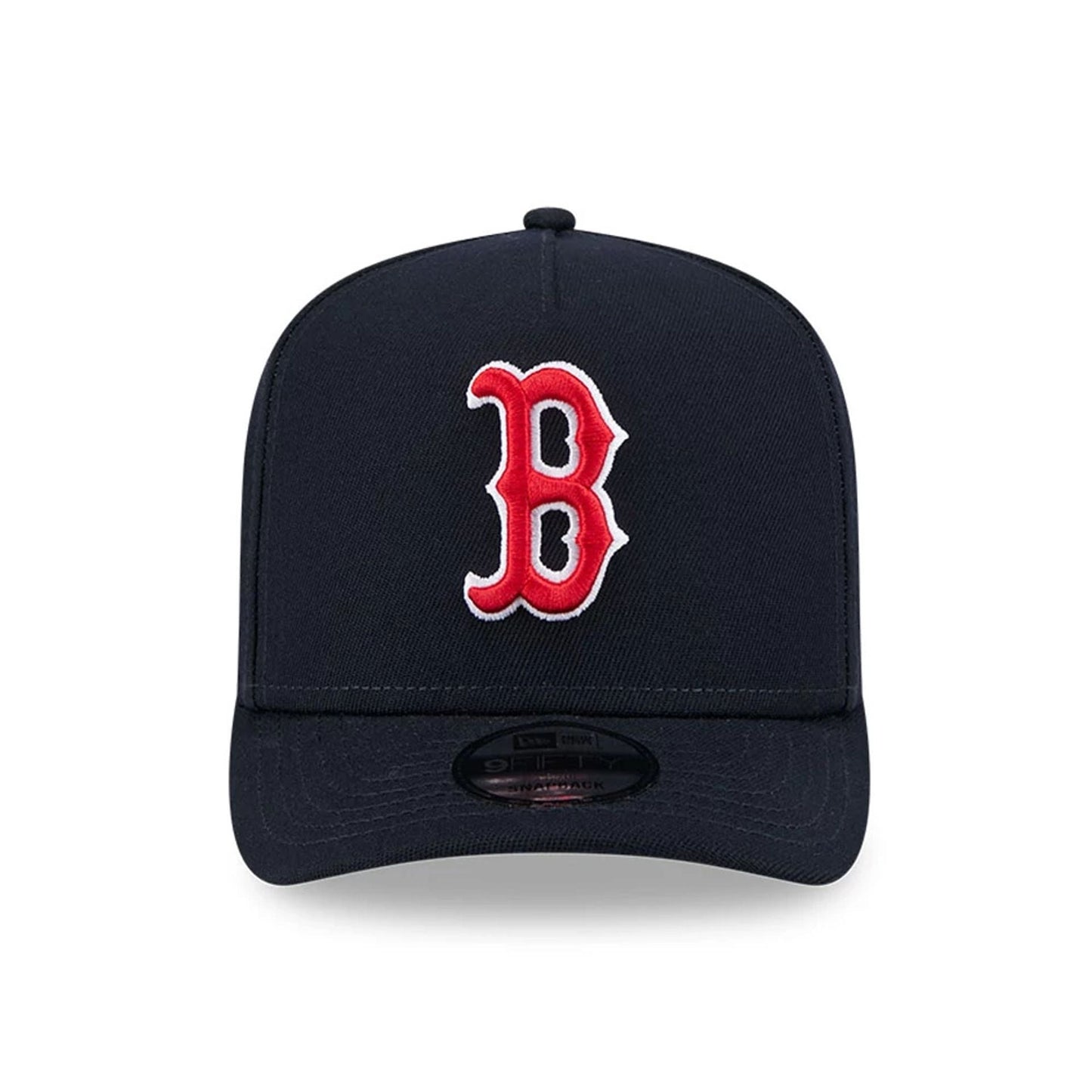 Pictured is this MLB Evergreen Boston Red Sox 9FIFTY A-Frame Snapback cap in navy. 3