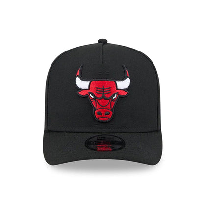 Pictured is this NBA Evergreen Chicago Bulls 9FIFTY A-Frame Snapback cap in black. 3
