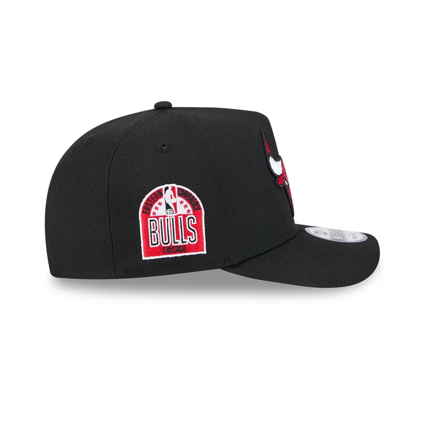 Pictured is this NBA Evergreen Chicago Bulls 9FIFTY A-Frame Snapback cap in black. 5
