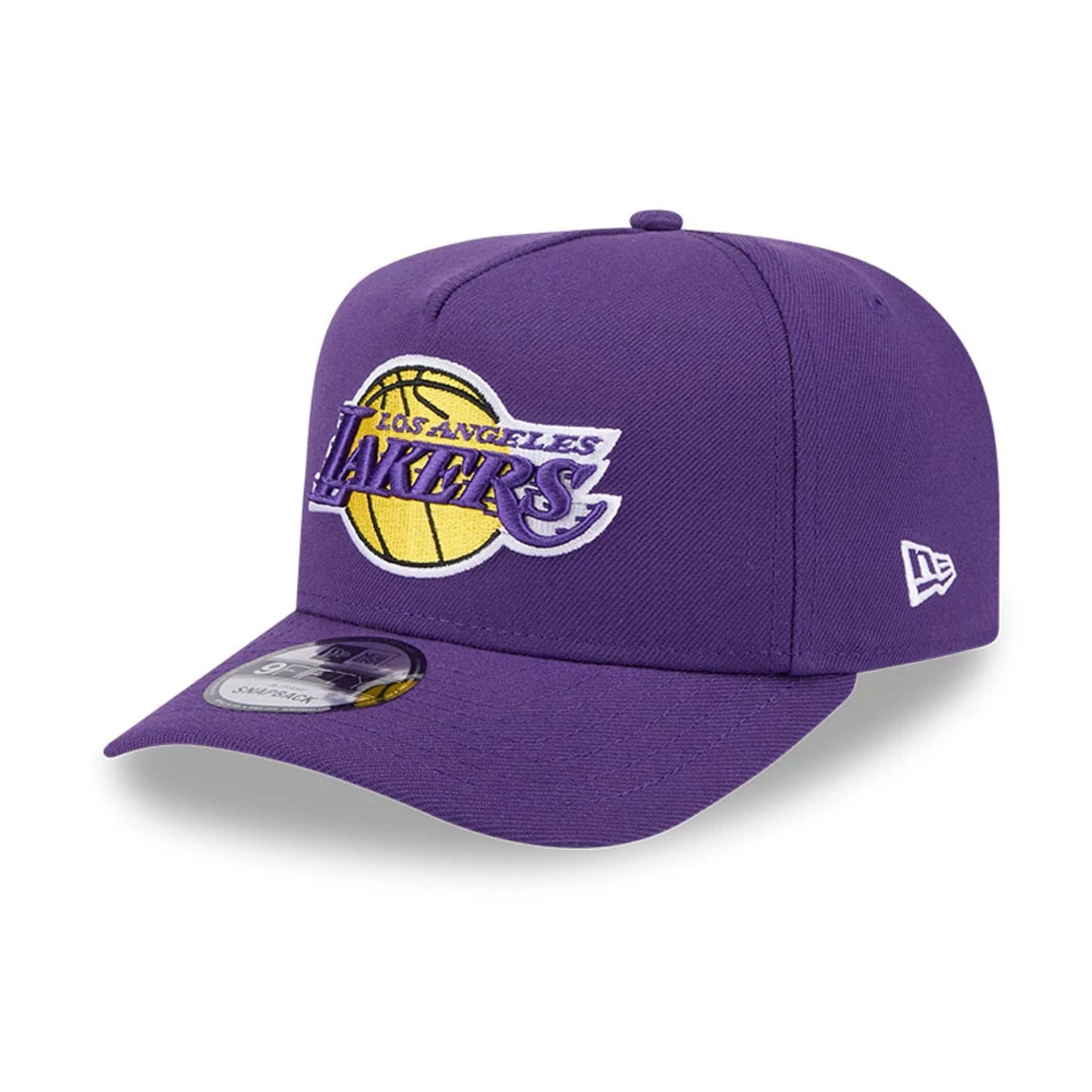 Pictured is this NBA Evergreen LA Lakers 9FIFTY A-Frame Snapback cap in purple. 4