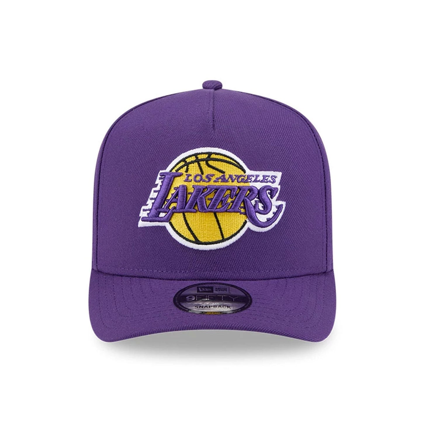Pictured is this NBA Evergreen LA Lakers 9FIFTY A-Frame Snapback cap in purple. 3