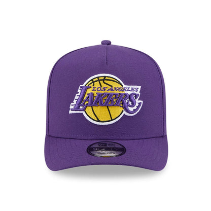 Pictured is this NBA Evergreen LA Lakers 9FIFTY A-Frame Snapback cap in purple. 3