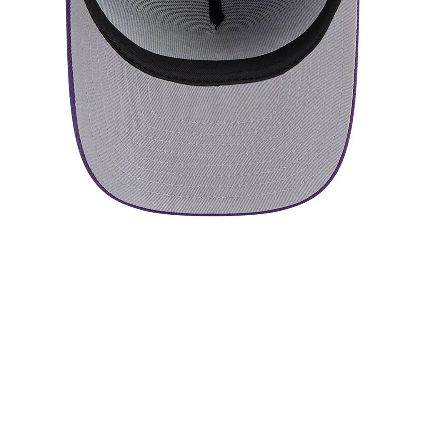 Pictured is this NBA Evergreen LA Lakers 9FIFTY A-Frame Snapback cap in purple. 2