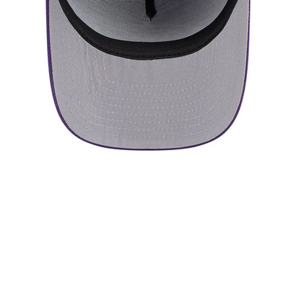Pictured is this NBA Evergreen LA Lakers 9FIFTY A-Frame Snapback cap in purple. 2